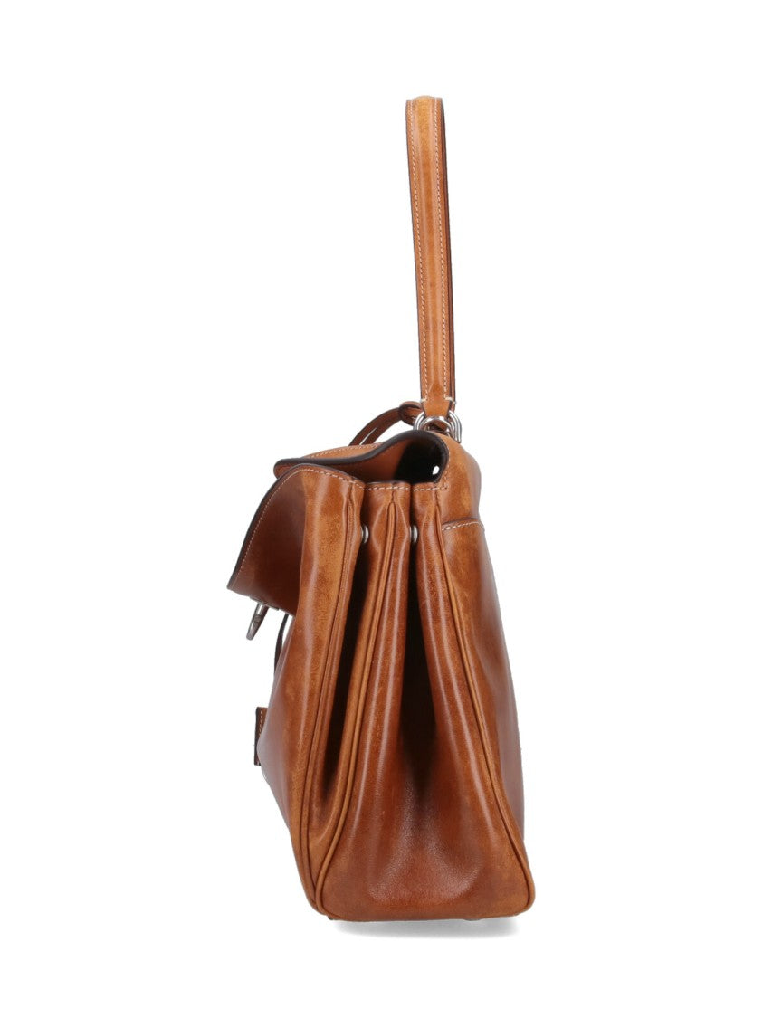 Balenciaga Brown Rodeo Medium Top Handle Bag