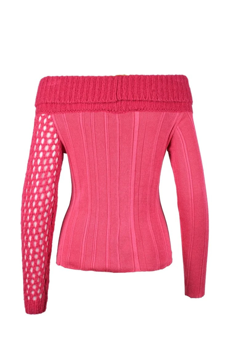 Virginia Bizzi Merino Wool Cashmere Sweater - Fuchsia