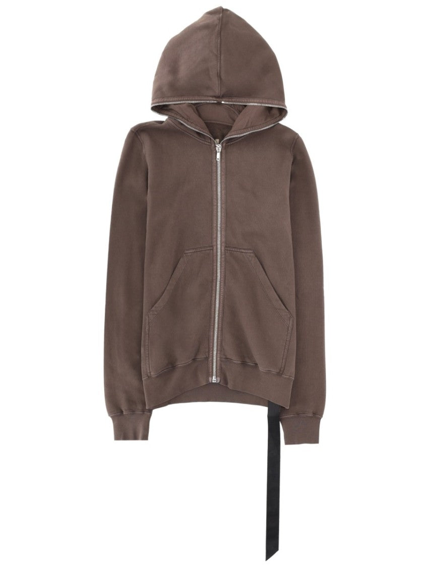 Drkshdw By Rick Owens Black Gimp Faded Fabric Strap Hoodie