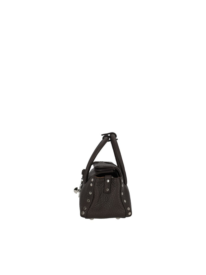 Zanellato Srl Brown Castel Centauro Bovine Leather Shoulder Bag