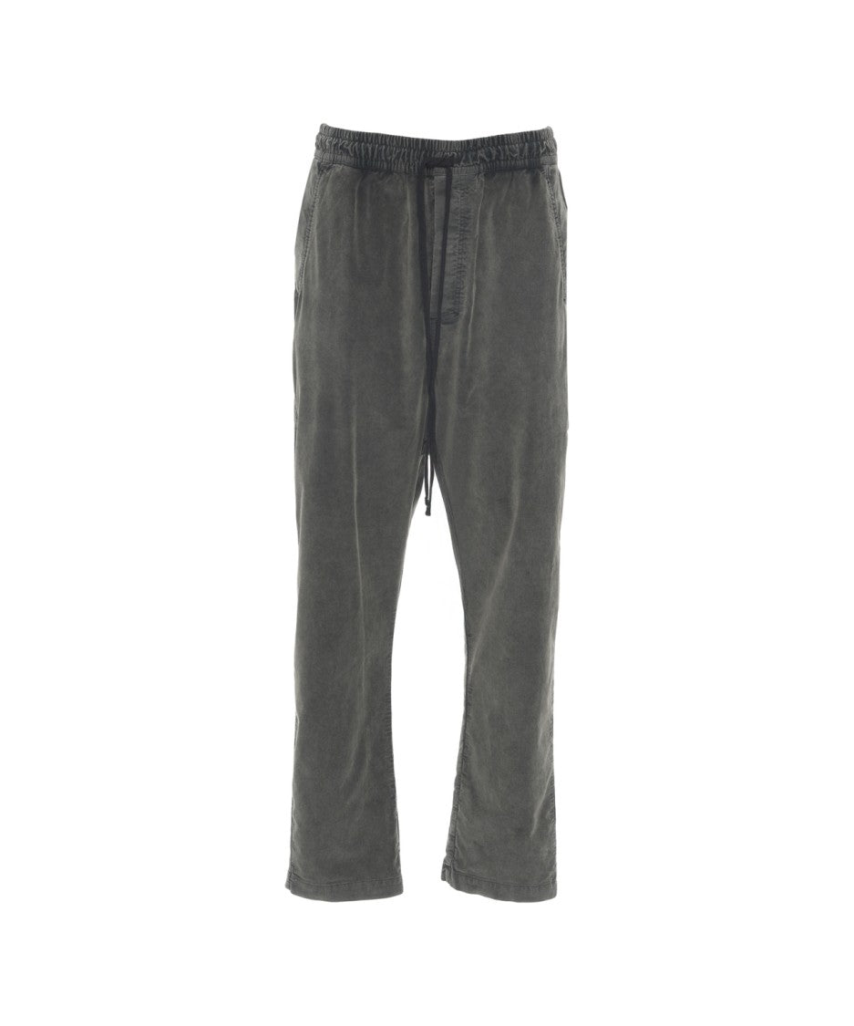 Thom Krom Casual Grey Joggers With Drawstring Waist
