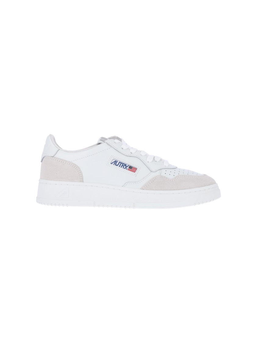 Autry Low-Top Sneakers With Rounded Toe And Multicolor Logo