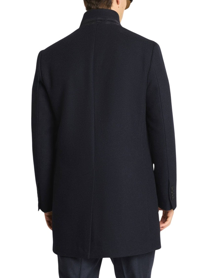 Fay Lobster-Clasp Single-Breasted Coat