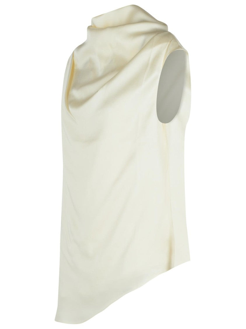 Róhe Cream Viscose Blend Tank Top