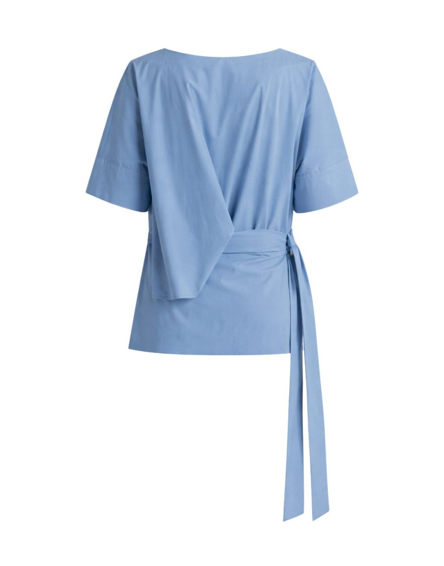 Meimeij Jasper Tie Cotton Blend Women’S Blouse