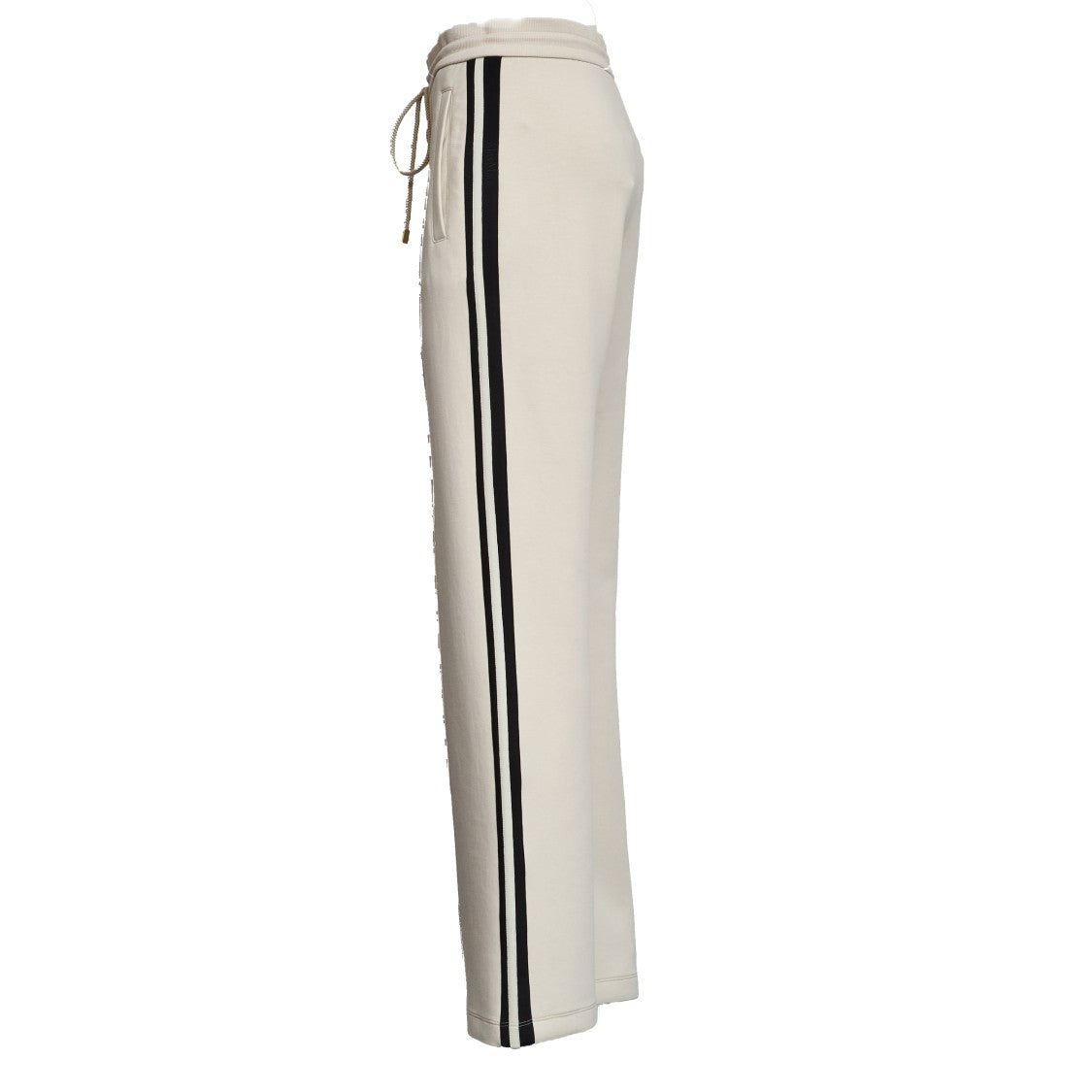Max Mara Vento Embroidered Jersey Straight Leg Pants