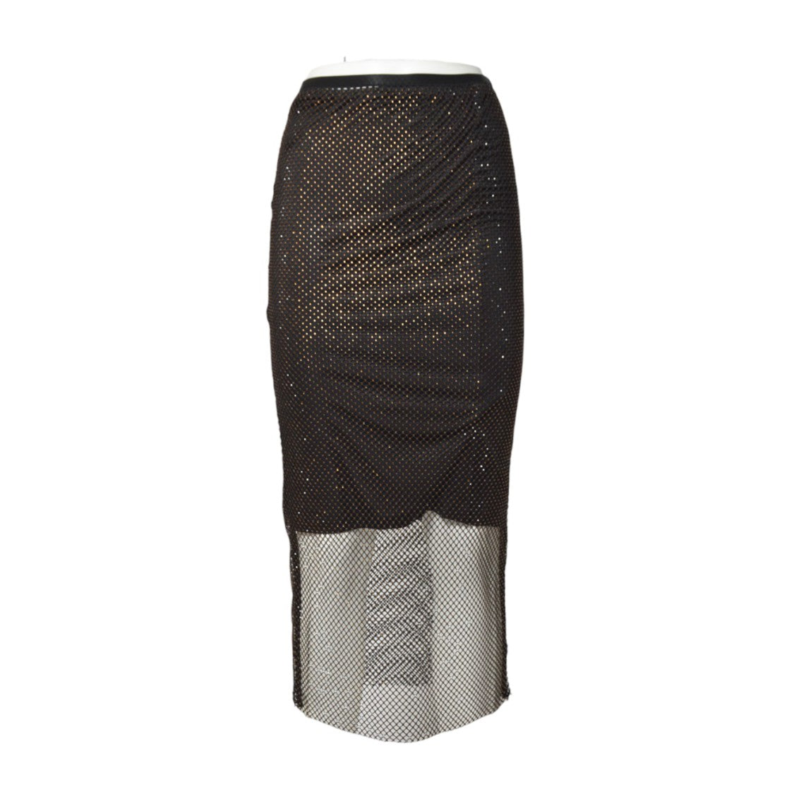 Sportmax Mesh Skirt With Layered Underlay And Flattering Silhouette