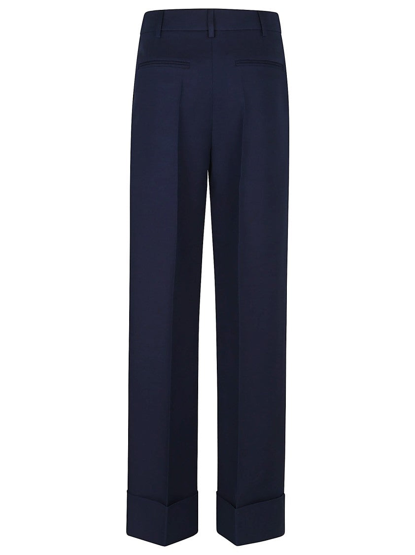 Valentino Garavani Tailored Navy Blue Trousers