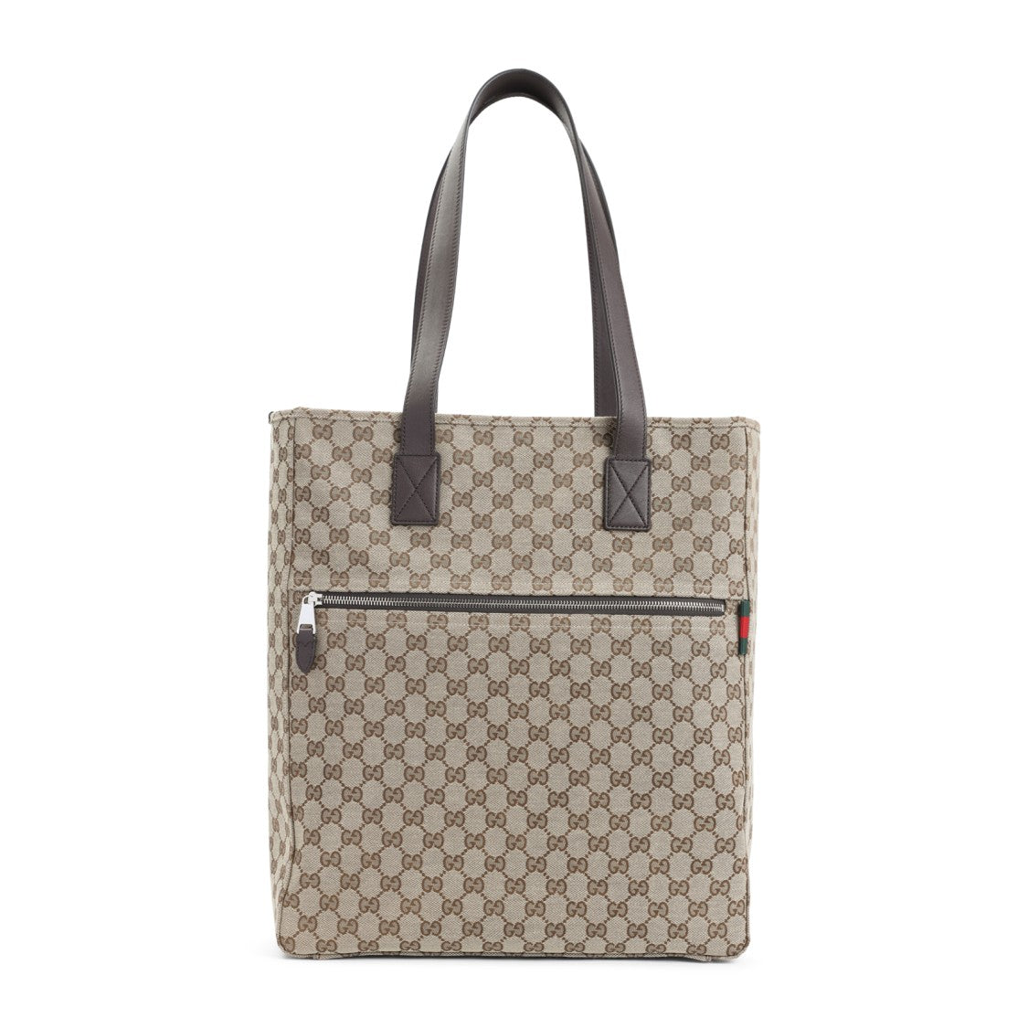 Gucci Rectangular Beige Canvas Tote