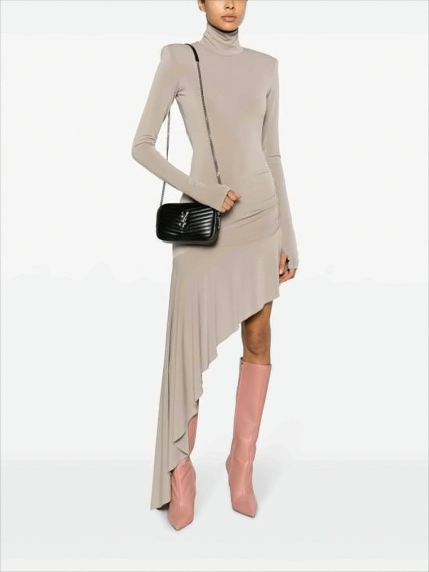 Saint Laurent Chevron Quilted Crossbody Bag With Silver-Tone Ysl Logo