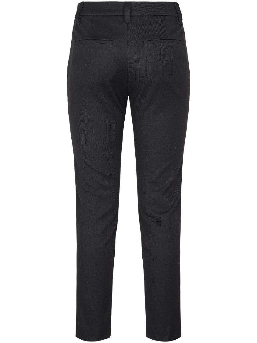 Brunello Cucinelli Tailored Slim Fit Trousers With Mid-Rise Waist And Textured Fabric