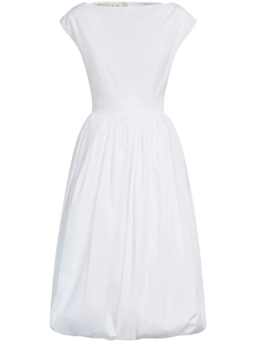 Marni Mid-Calf Dress With Fitted Bodice