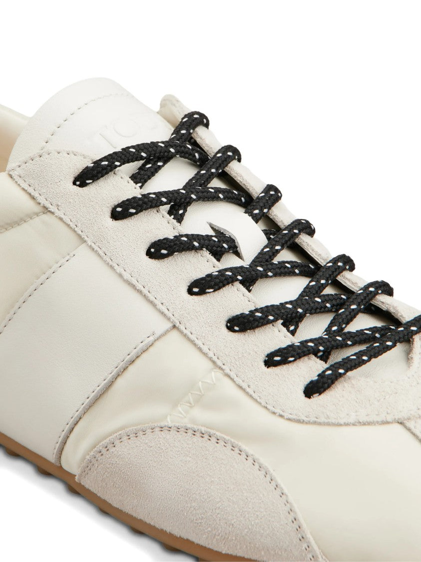 Tod's Calzature Low-Profile Leather/Suede Sneakers