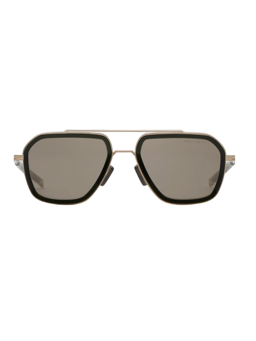 Dita Geometric Gold Sunglasses