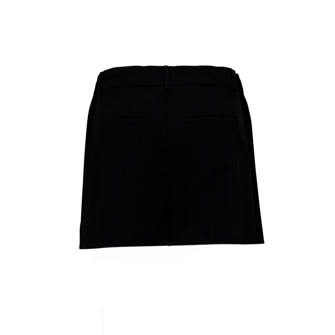 Sportmax Twill Viscose Shorts With Custom Waistband And Removable Panel