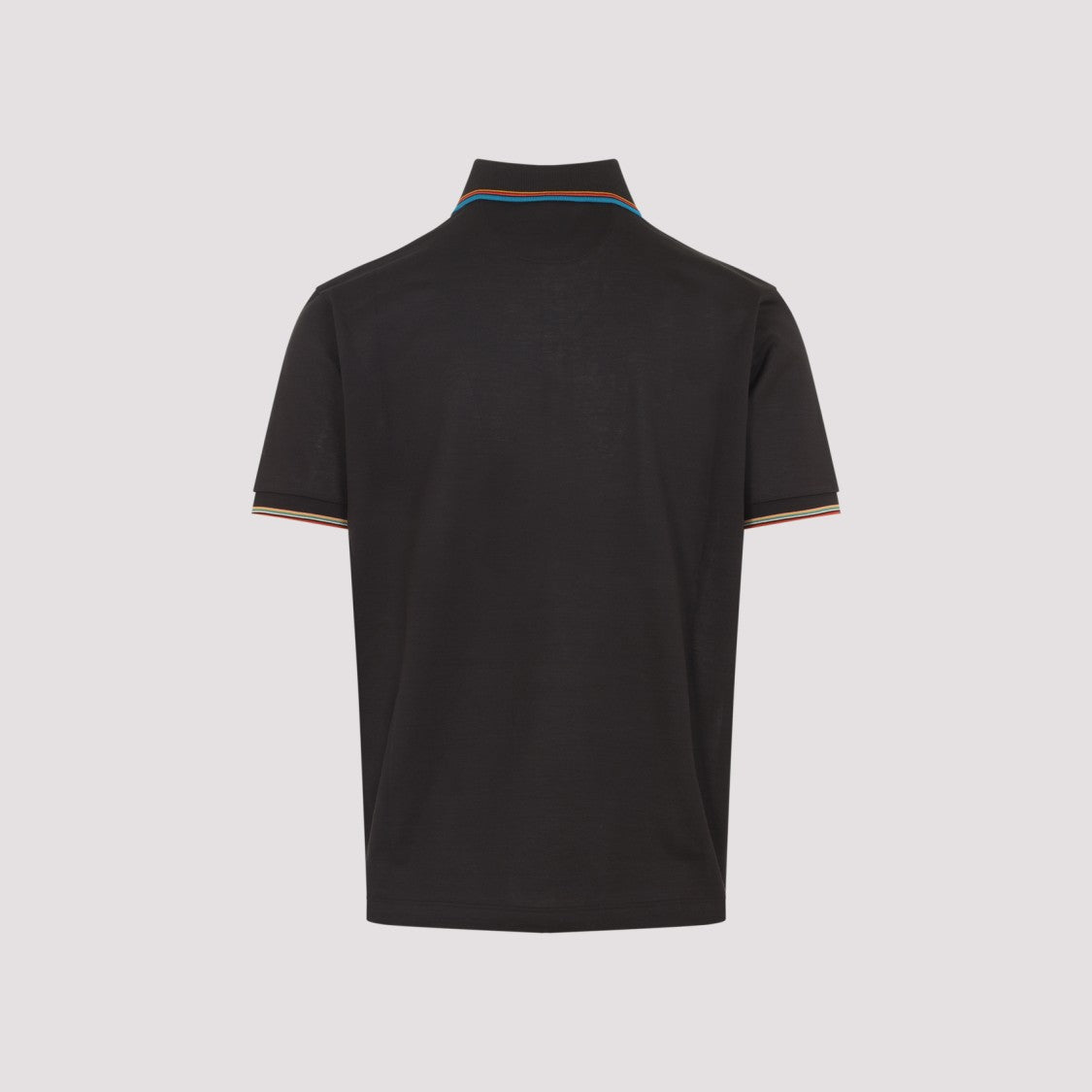 Paul Smith Mud Brown Cotton Str Detail Polo Shirt