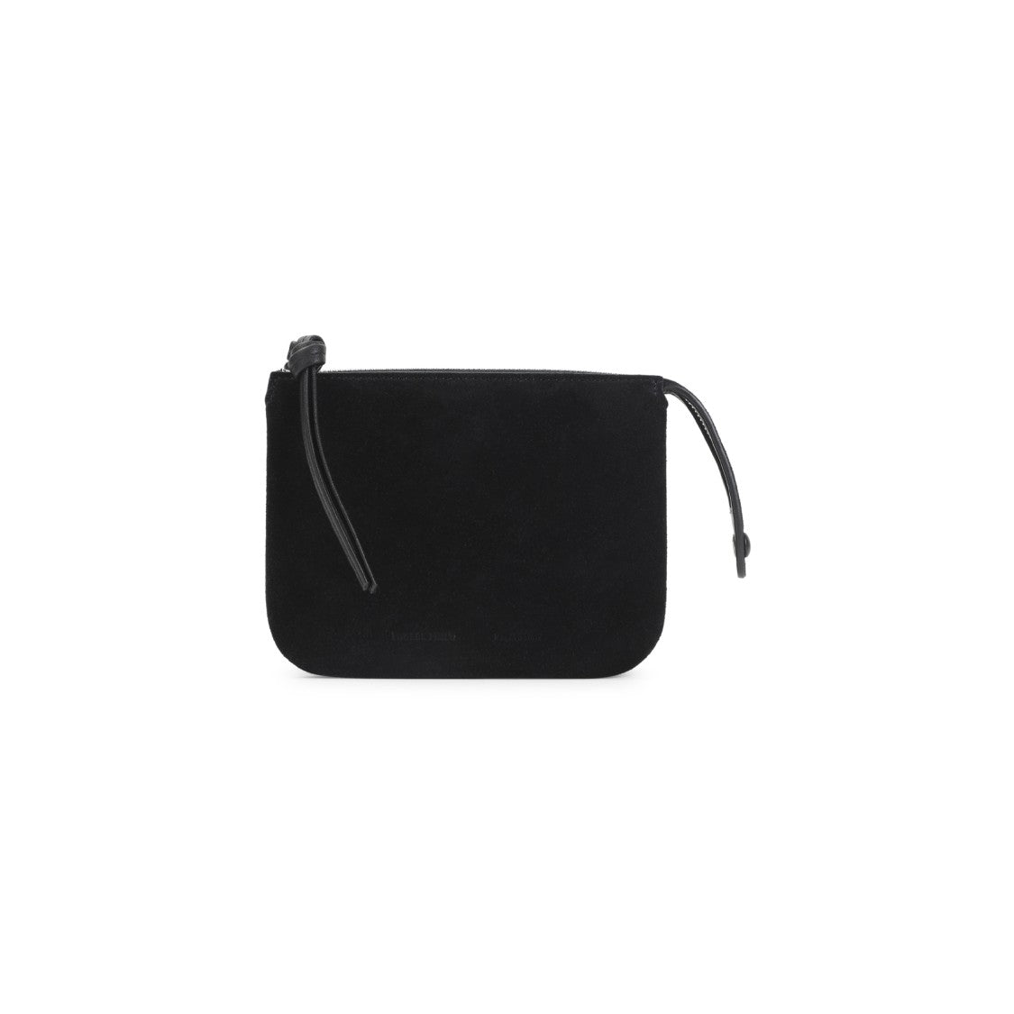 Phoebe Philo Compact Black Suede Shoulder Bag With Refined Design