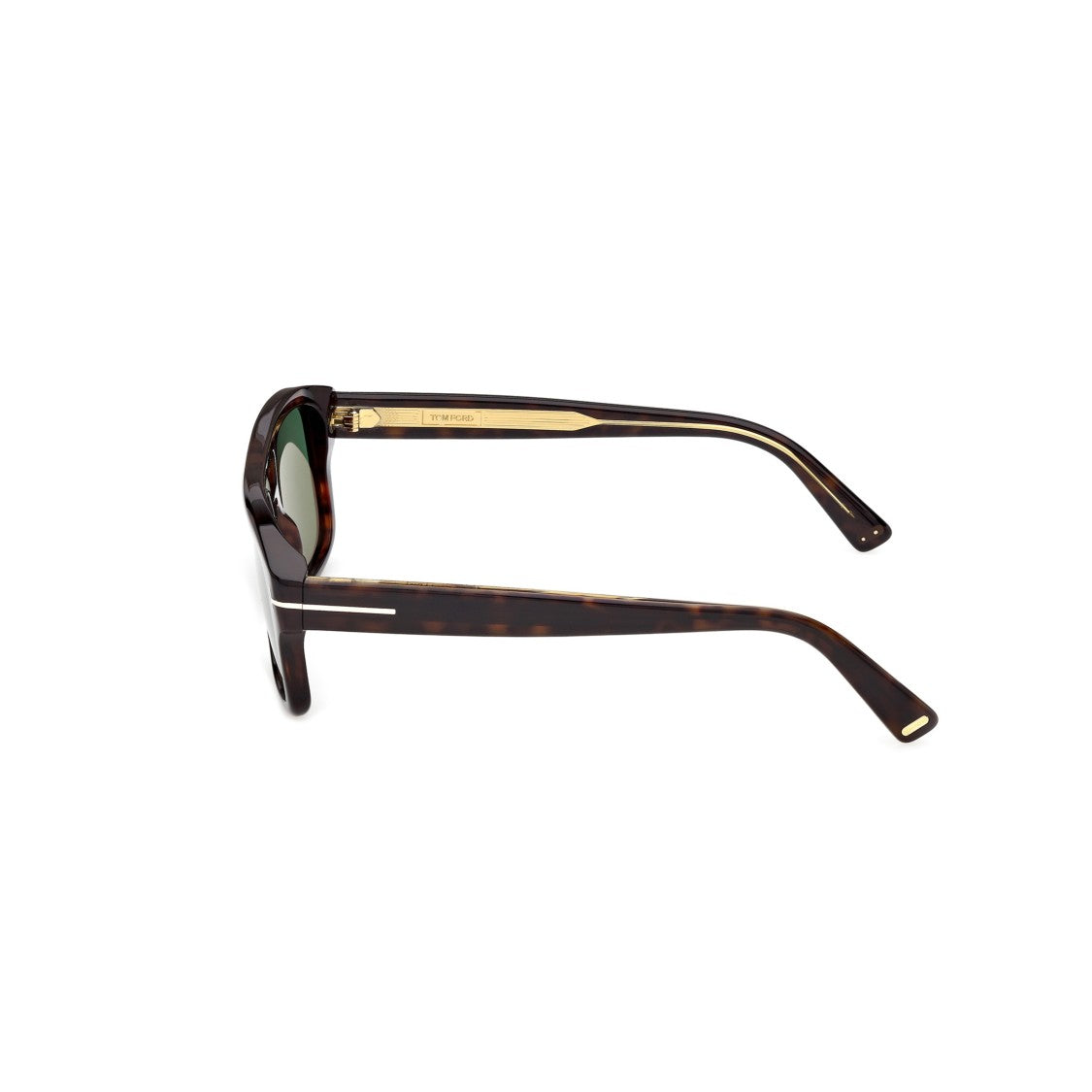 Tom Ford Ti0022 Bold Rectangular Tortoiseshell Sunglasses