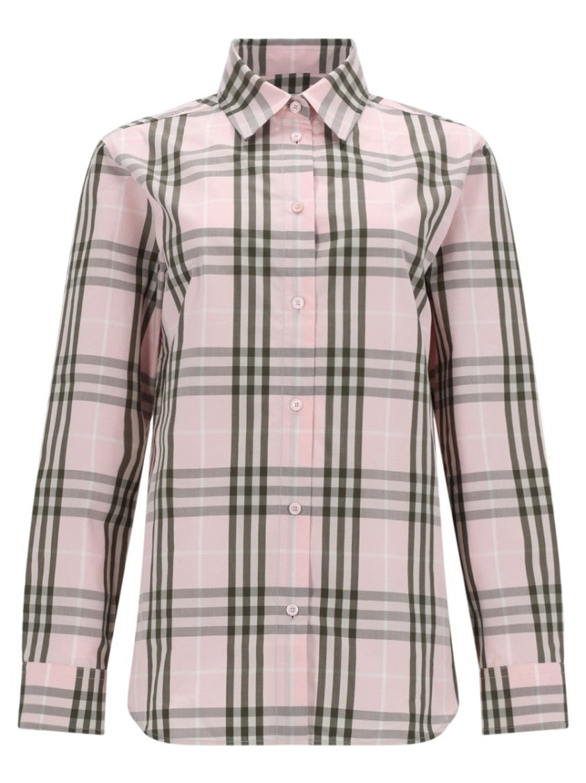 Burberry Pink Large Check Regular Shirt
