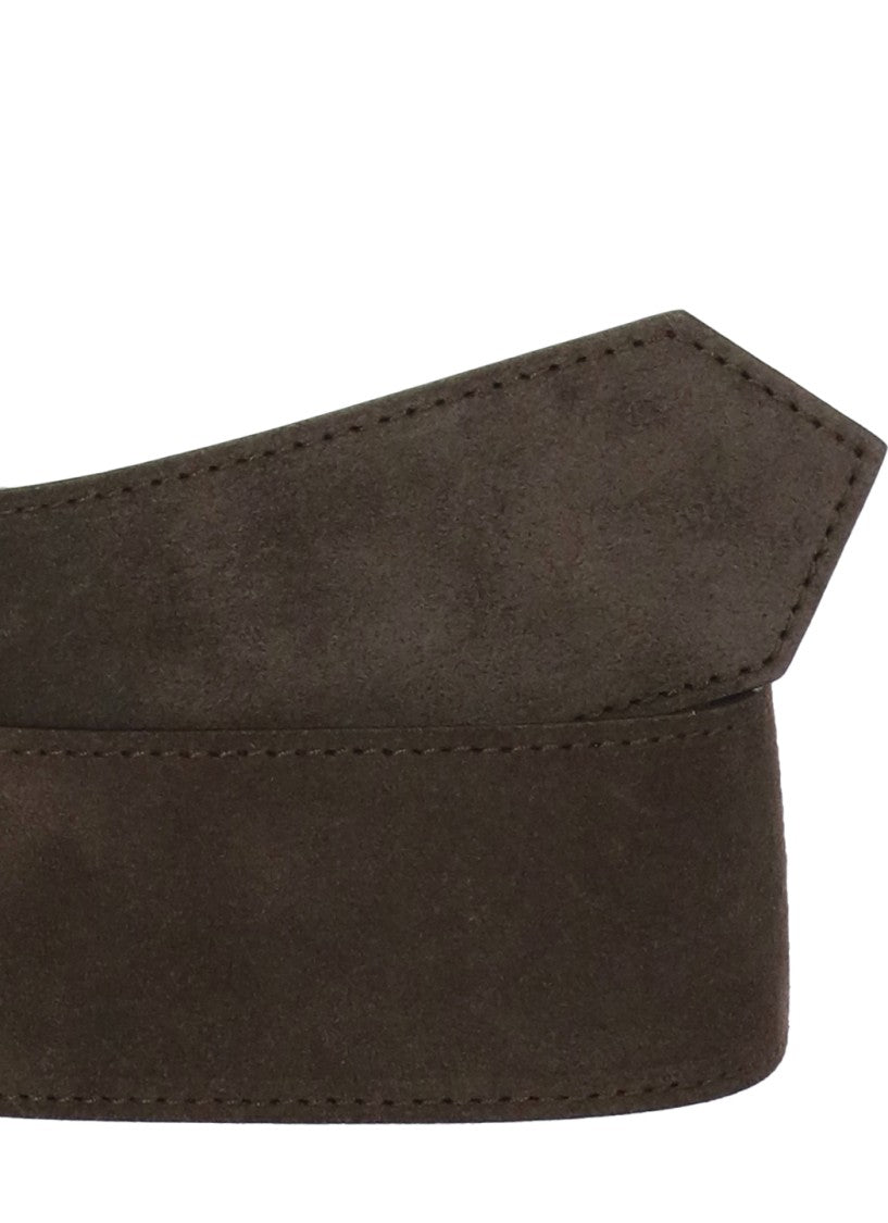 Fabiana Filippi Brown Suede Belt