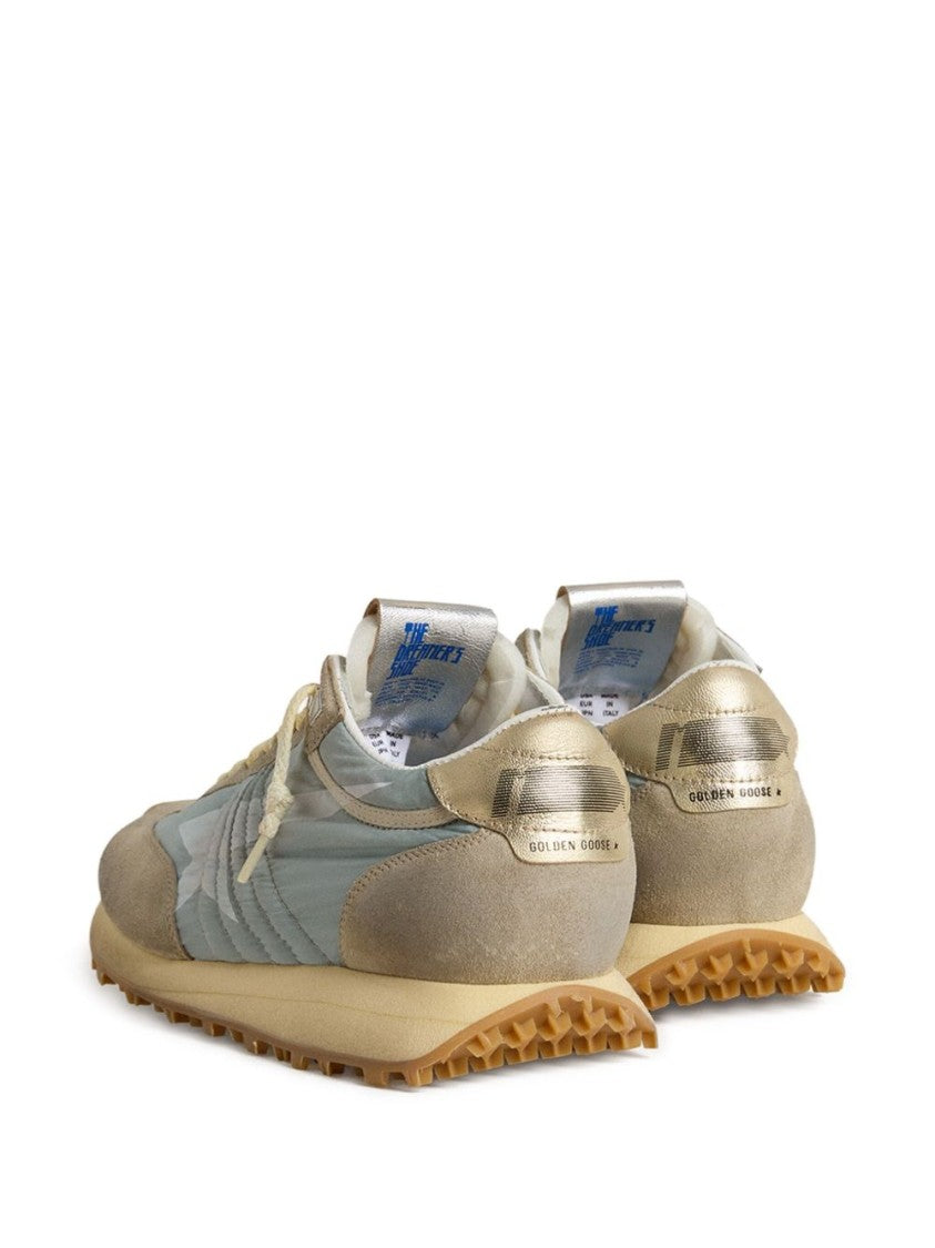 Golden Goose Light Blue Nylon Sneakers