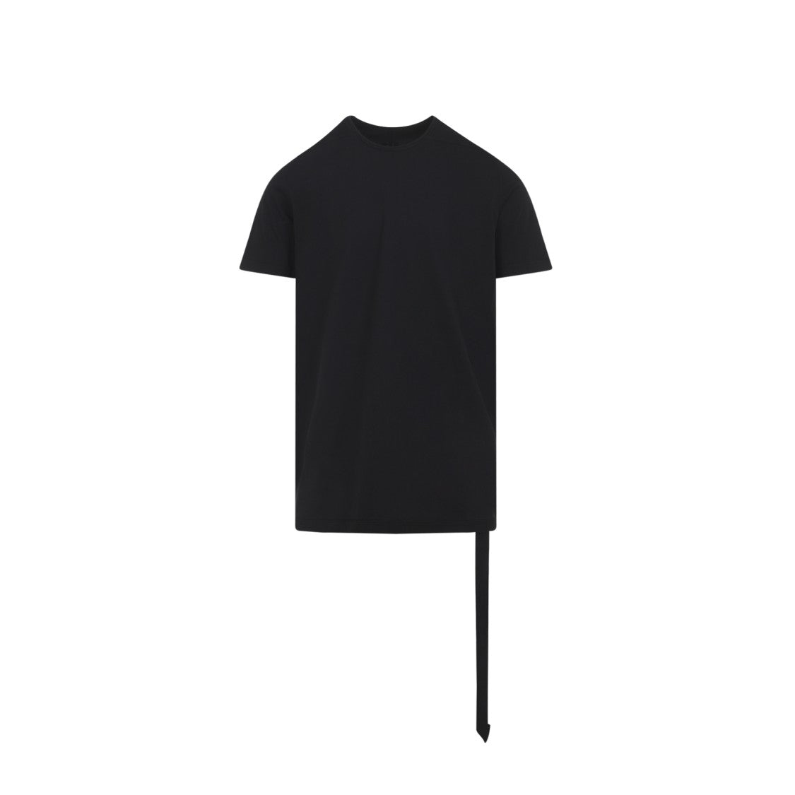 Drkshdw By Rick Owens Minimalist Black T-Shirt With Hem Feature