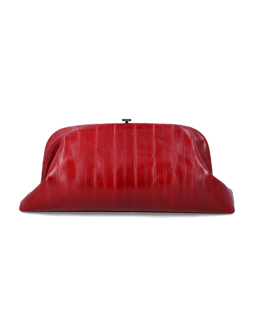 Alberta Ferretti Eel Leather Pouch Grande Crossbody Bag