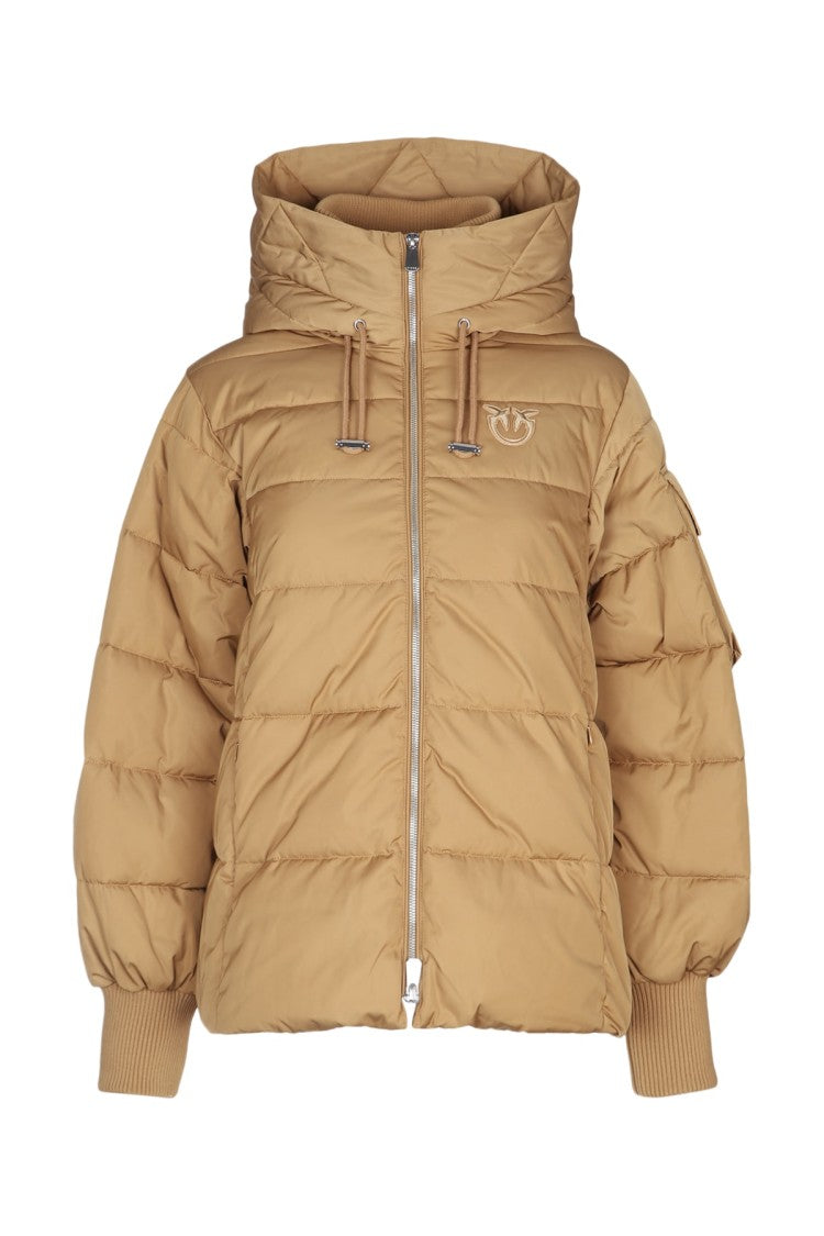 Pinko Quilted Padded Jacket With High Collar