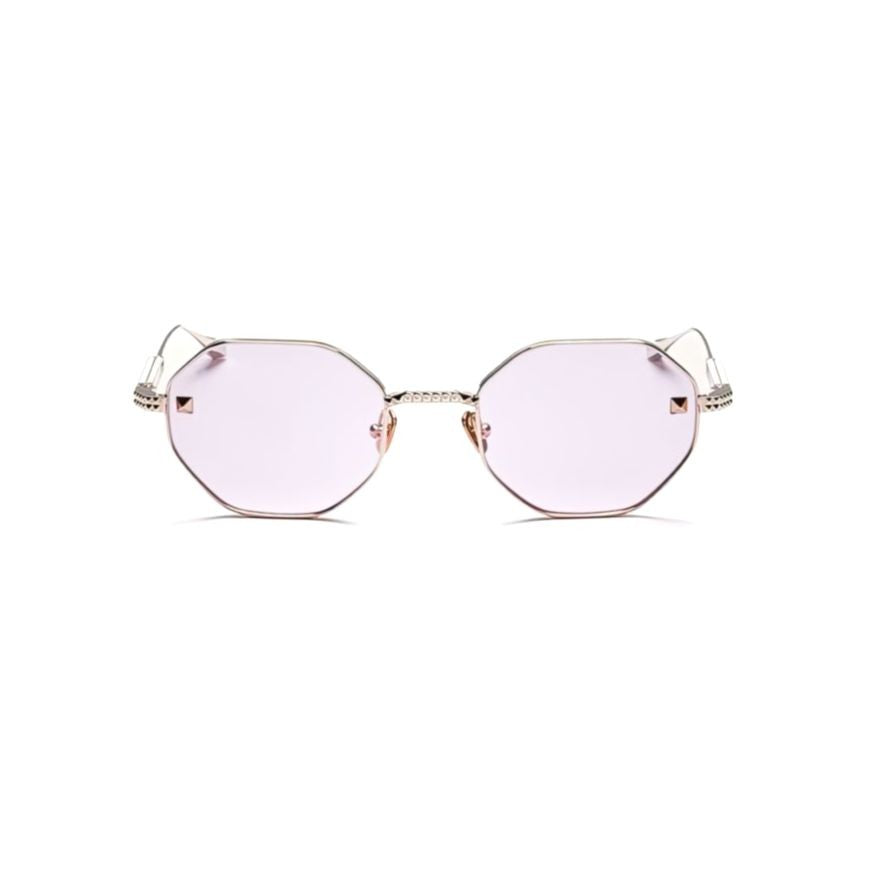 Valentino V - Stud Octagonal Frame Sunglasses