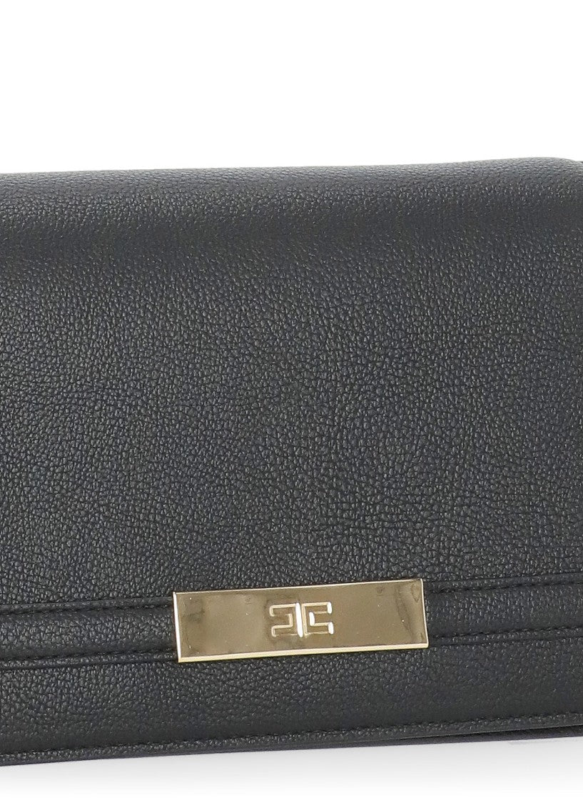 Elisabetta Franchi Pebbled Texture Shoulder Bag