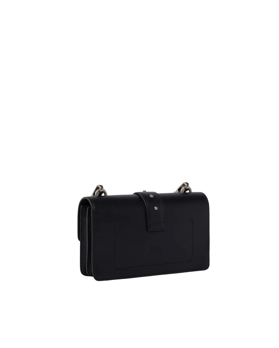 Pinko Black Mini Love Bag One Leather Shoulder Bag