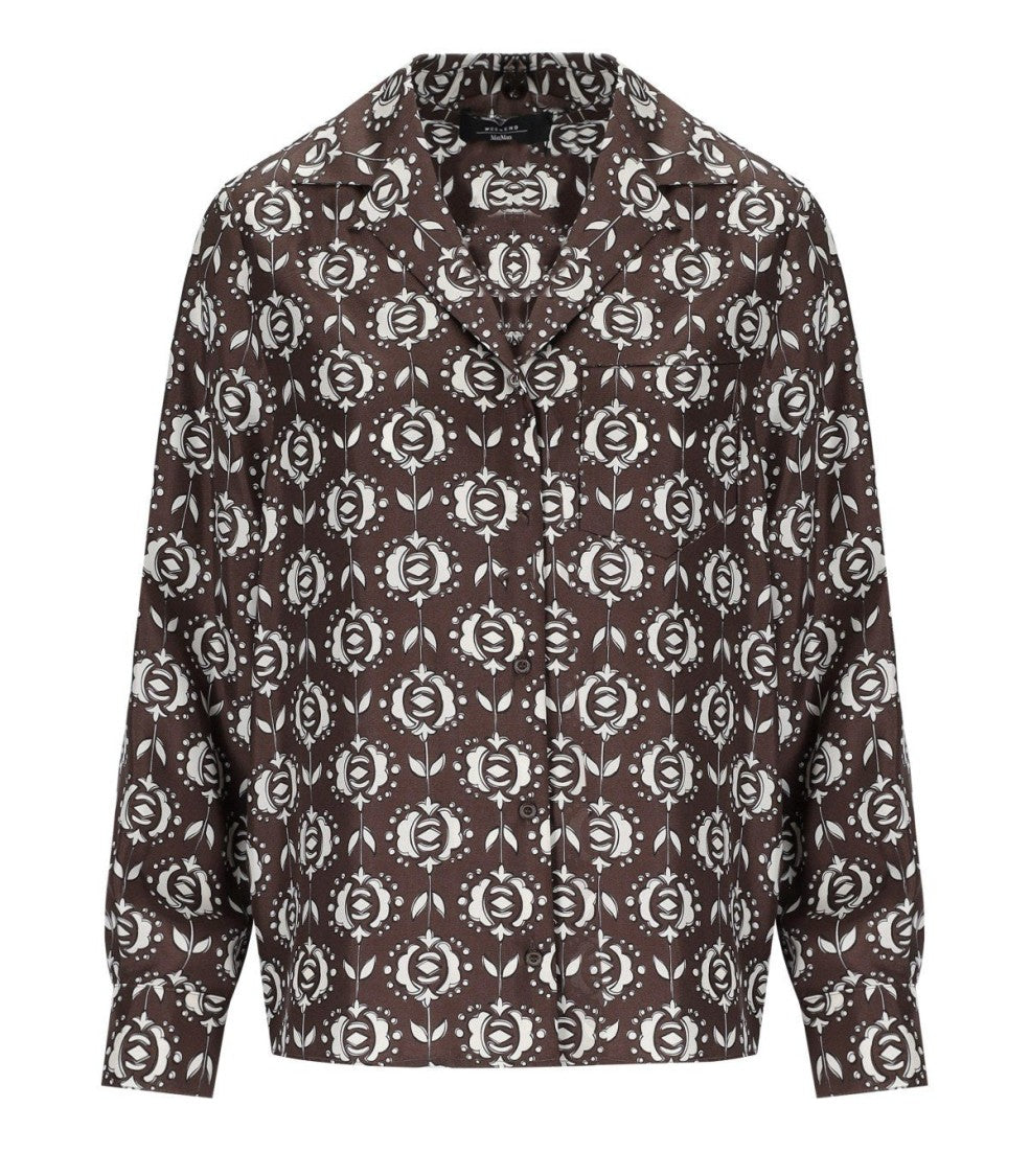 Max Mara Oncia Brown Shirt