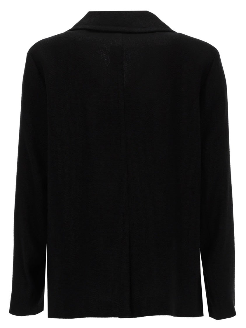 Max Mara Double-Breasted Jacket With Classic Lapel And Minimalist Design
