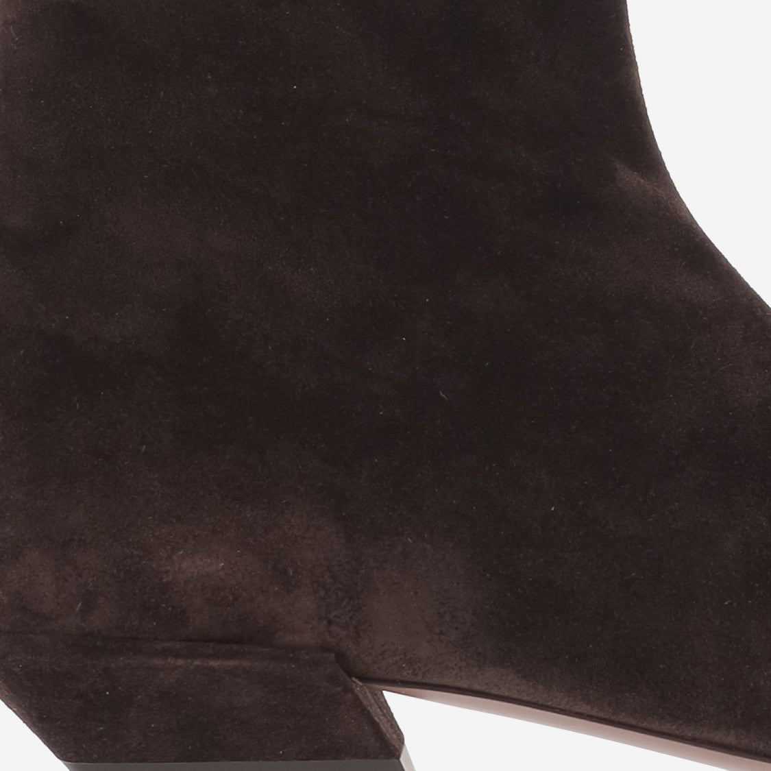 Paris Texas Dark Brown Pointed Toe Leather Boots