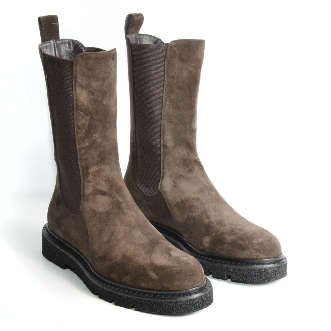 Guglielmo Rotta Ebony Suede Elasticated Ankle Boot