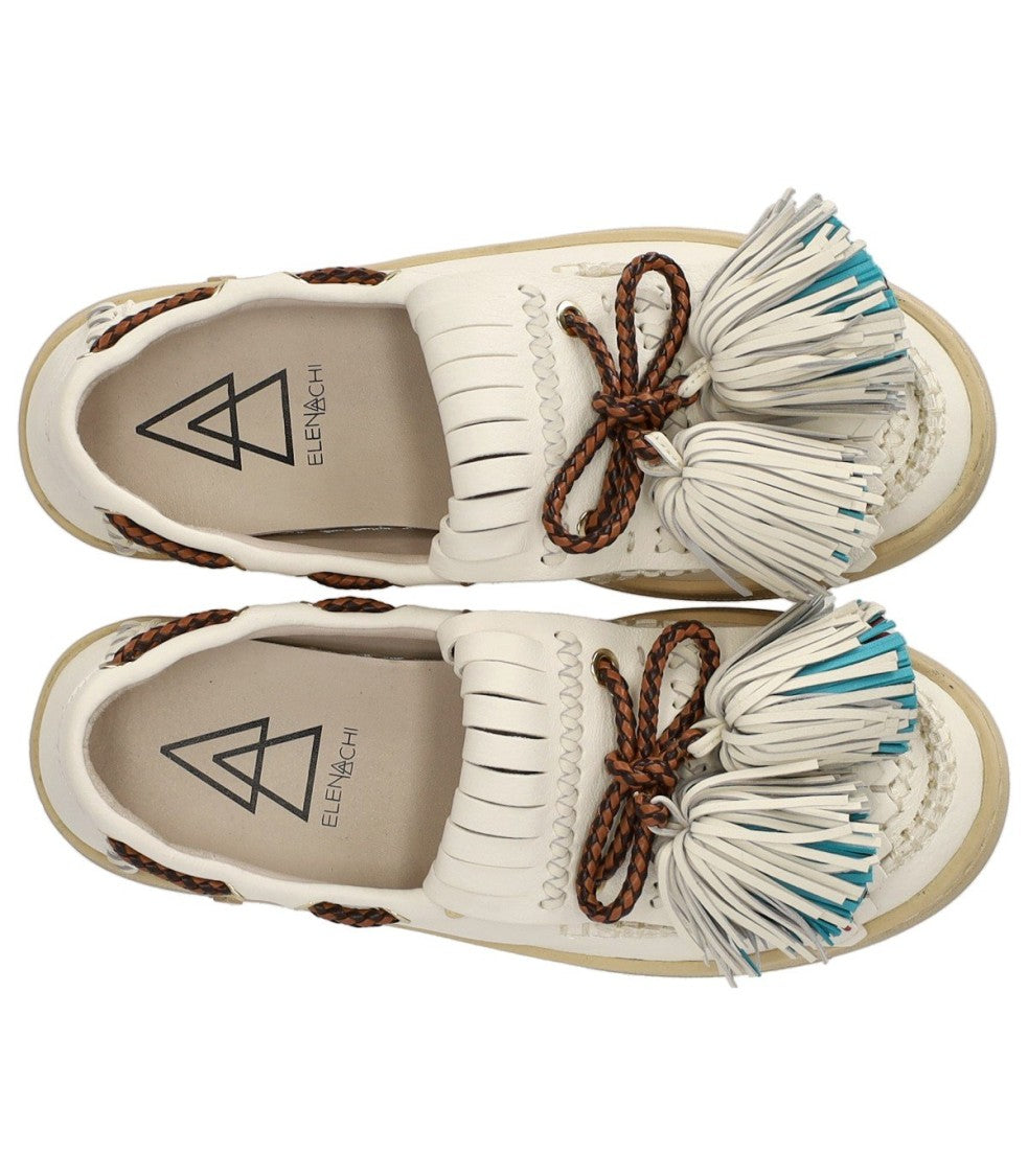 Elena Iachi Smash White Loafer