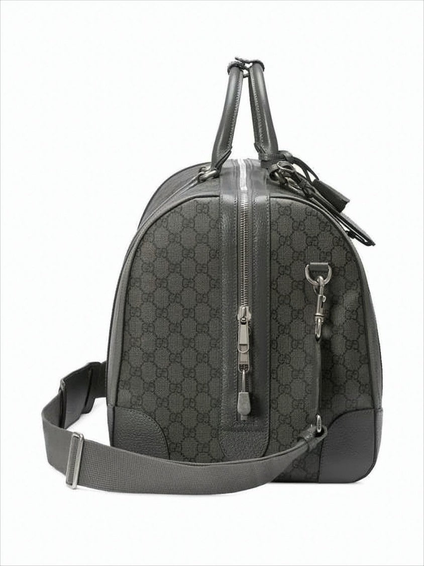 Gucci Rectangular Monogram Canvas Duffle Bag
