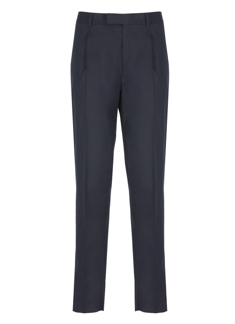 Zegna Blue Cotton Pants