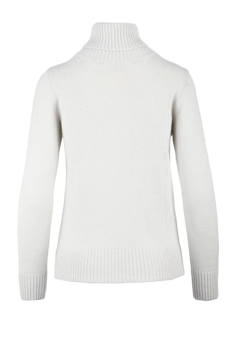 Panicale Cashmere Turtleneck Sweater - White