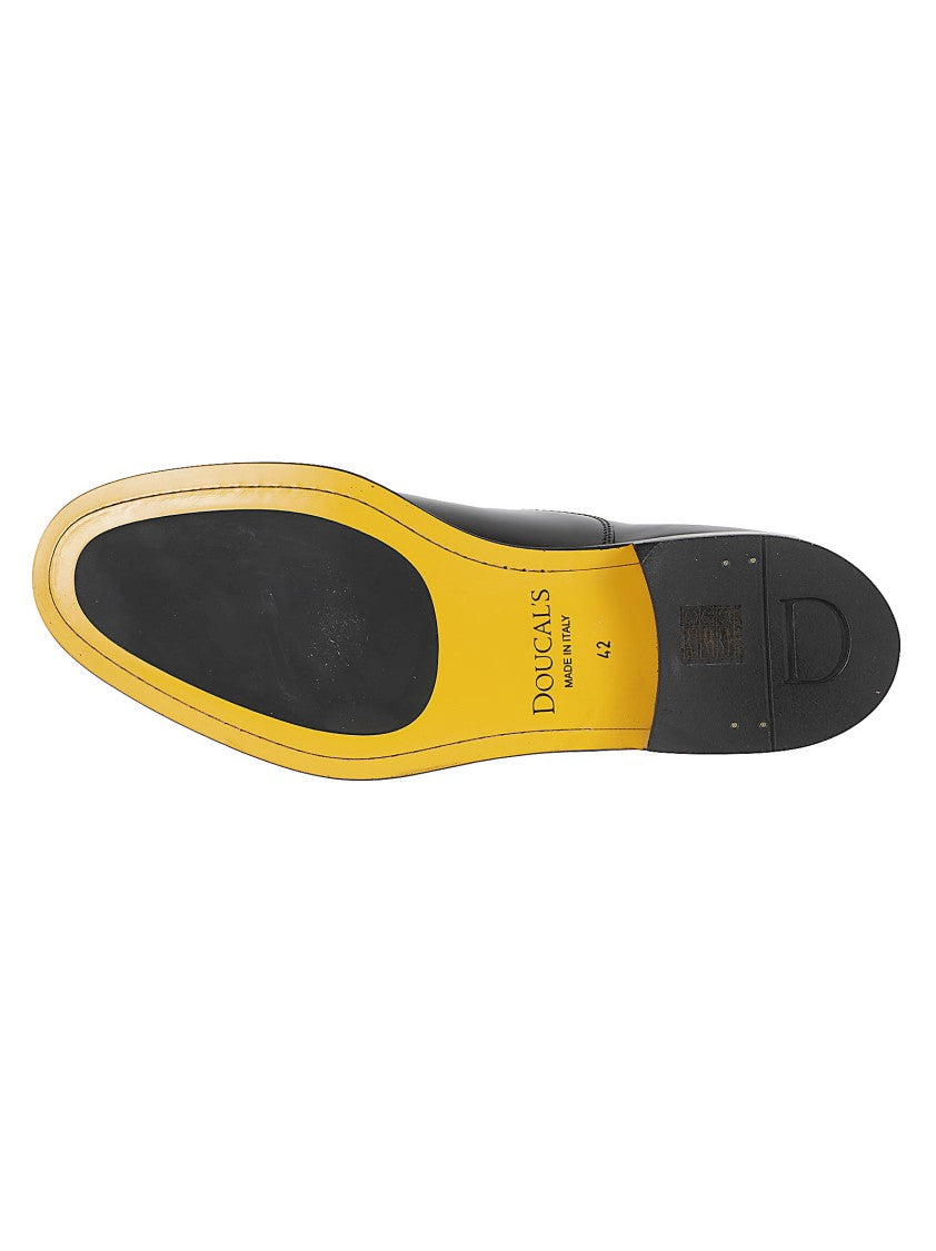 Doucal's Cap Toe Smooth Calf Leather Oxford Shoes