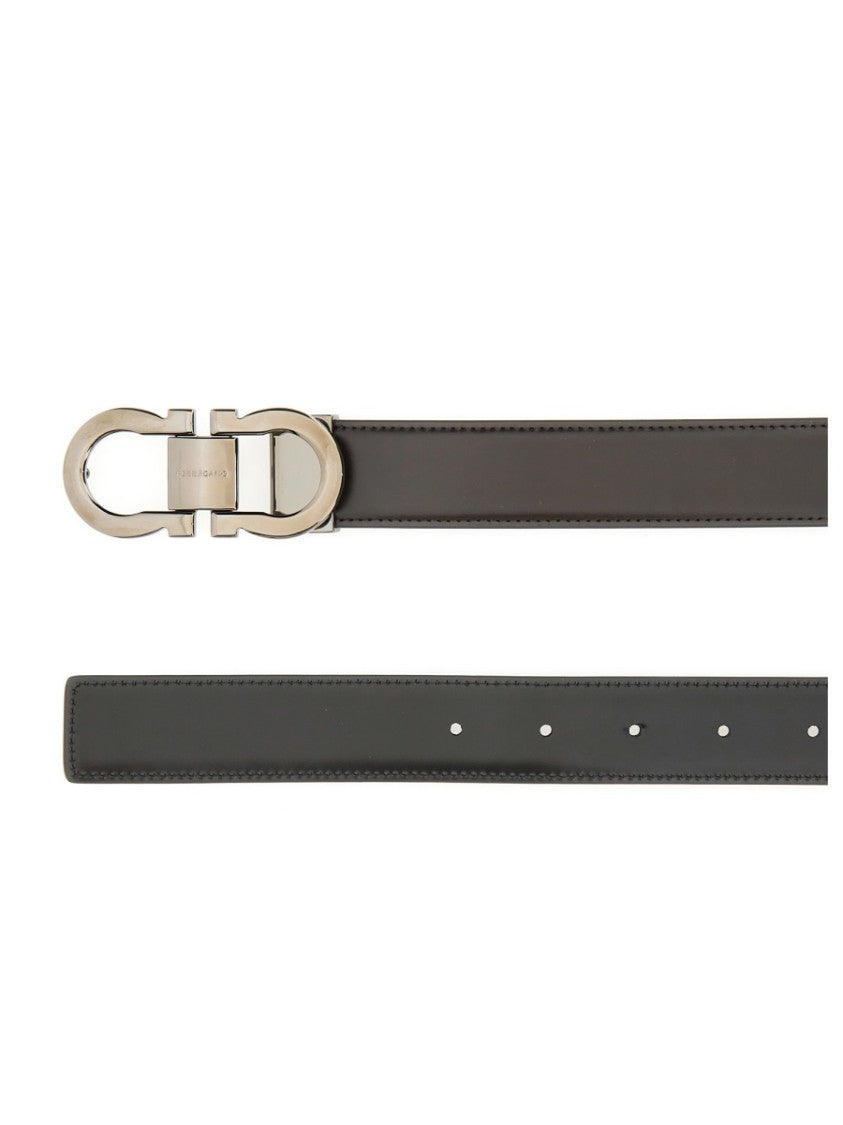 Ferragamo Reversible Calf Leather Belt