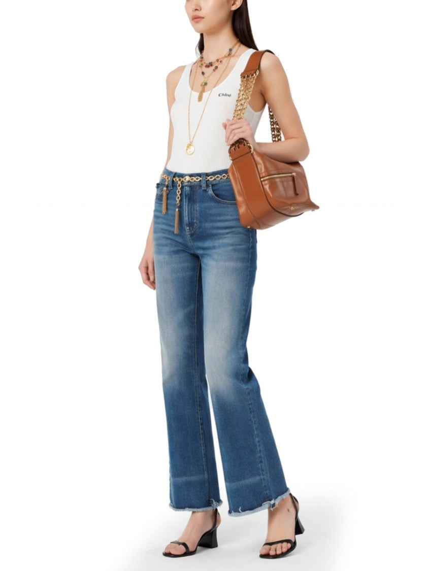 Chloé Slim Fit Ribbed Cotton Tank Top