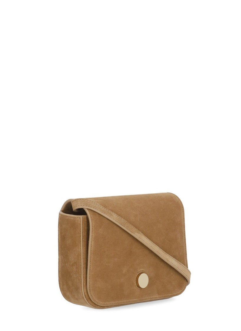 Fabiana Filippi Suede Leather Messenger Eclissi Bag With Adjustable Strap