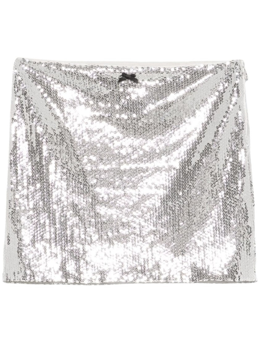 Rotate Silver Mini Skirt