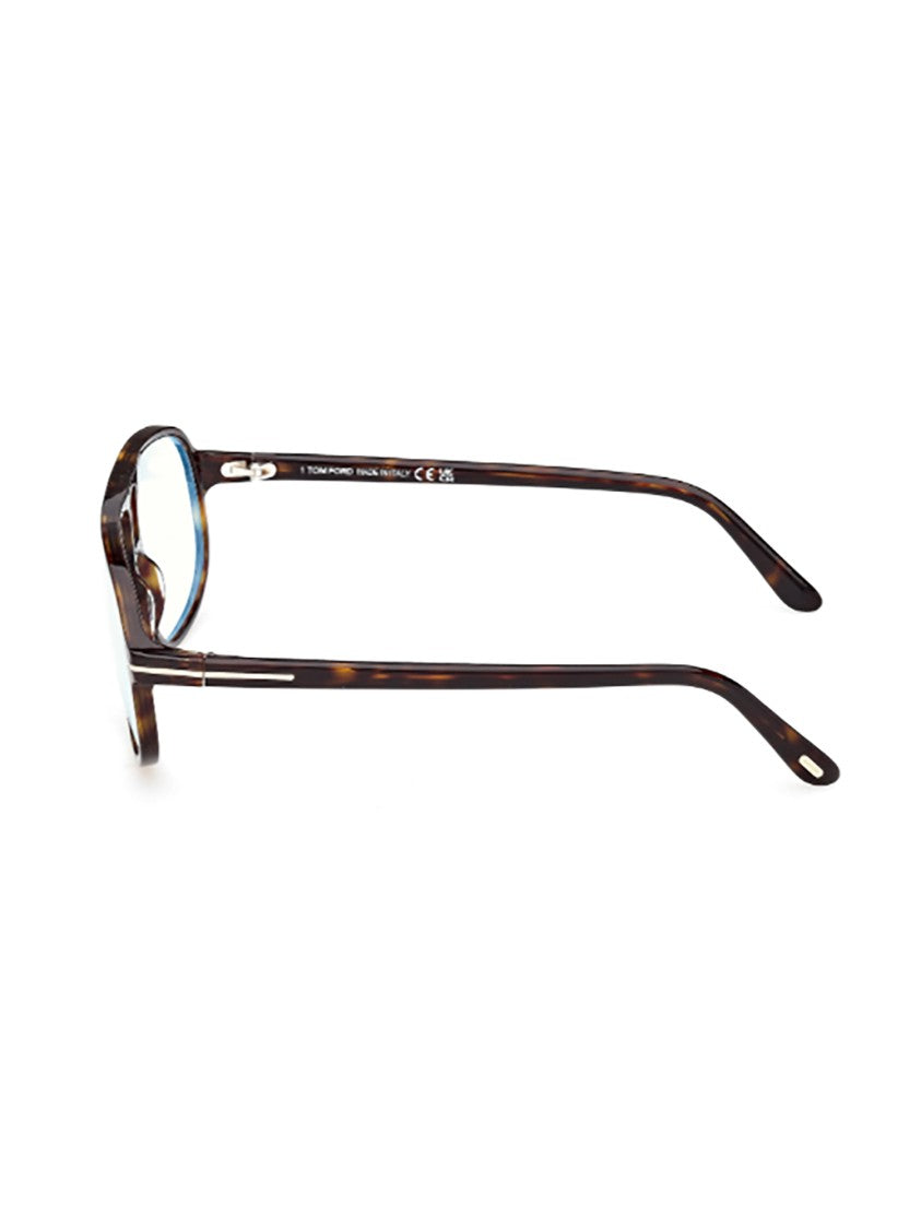 Tom Ford Brown Tortoiseshell Optical Frames With Rectangular Shape