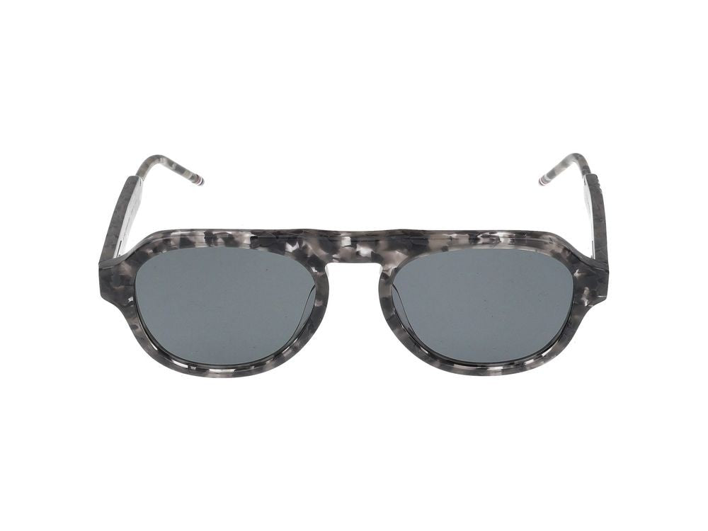 Thom Browne Black Acetate And Titanium Sunglasses