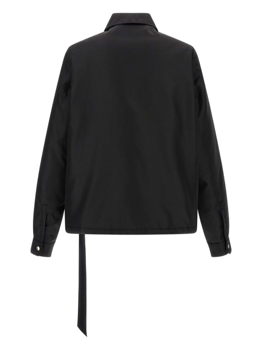 Drkshdw By Rick Owens Black Concealed Zipper Polyamide Jacket