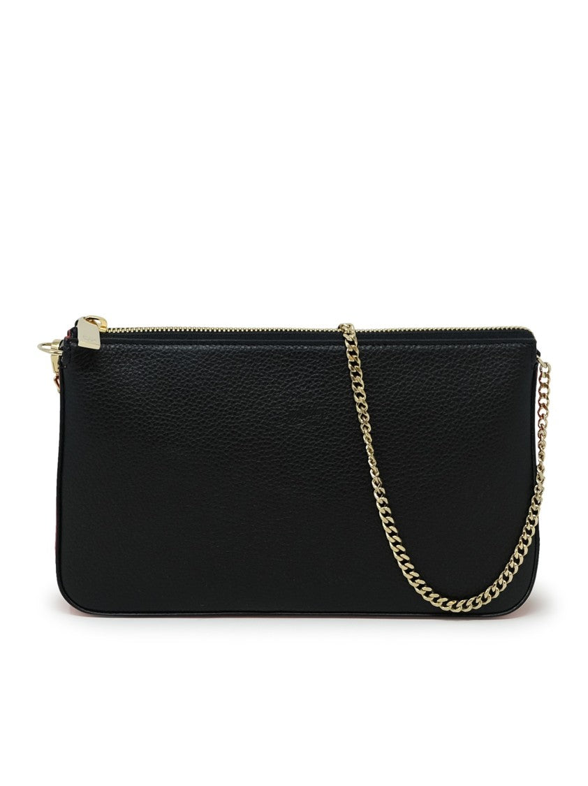 Christian Louboutin Black Leather Loubila Pouch