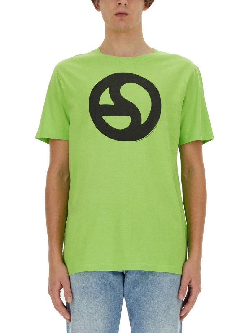 Acne Studios Short-Sleeved T-Shirt With Bold Graphic Print