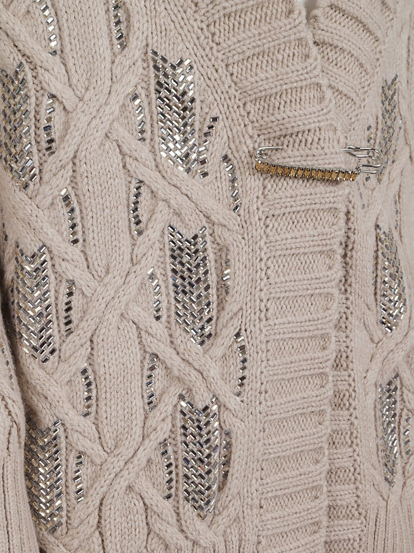 Ermanno Scervino Relaxed Fit Wool Blend Cardigan